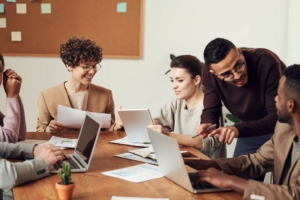 People Working at Table